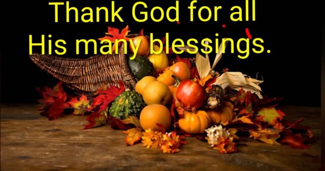 We are truly grateful for everyone that prays for and supports God’s ministry here at HAFF! We pray that you will all have a blessed Thanksgiving.
