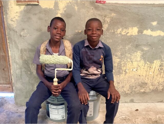 We have some exciting news to share about the school buildings at HAFF! Built over 40 years ago, the wear and tear of time has certainly taken its toll both inside and out. While we've been able to repaint a few rooms, so much more work has been needed.Thanks to your incredible generosity, we received 22 five-gallon buckets of high-quality indoor-outdoor paint! You can just imagine our joy this paint has given us! Smiles everywhere! A team of Americans is coming in February to help paint some of the rooms we've recently re-stuccoed, while other donors have provided the funds to re-stucco the outer walls as well.We are so grateful for the opportunity to give these buildings a much-needed facelift, and we pray that it will not only enhance the space but also lift the hearts of those who learn and serve within these walls. We want our hearts to constantly be lifted to the face of God our Father.#HAFFHaiti #IPB #KingdomWorkThank you for being a part of this transformation! We will have additional updates soon!